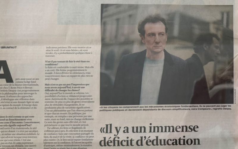 Entretien à L’Echo